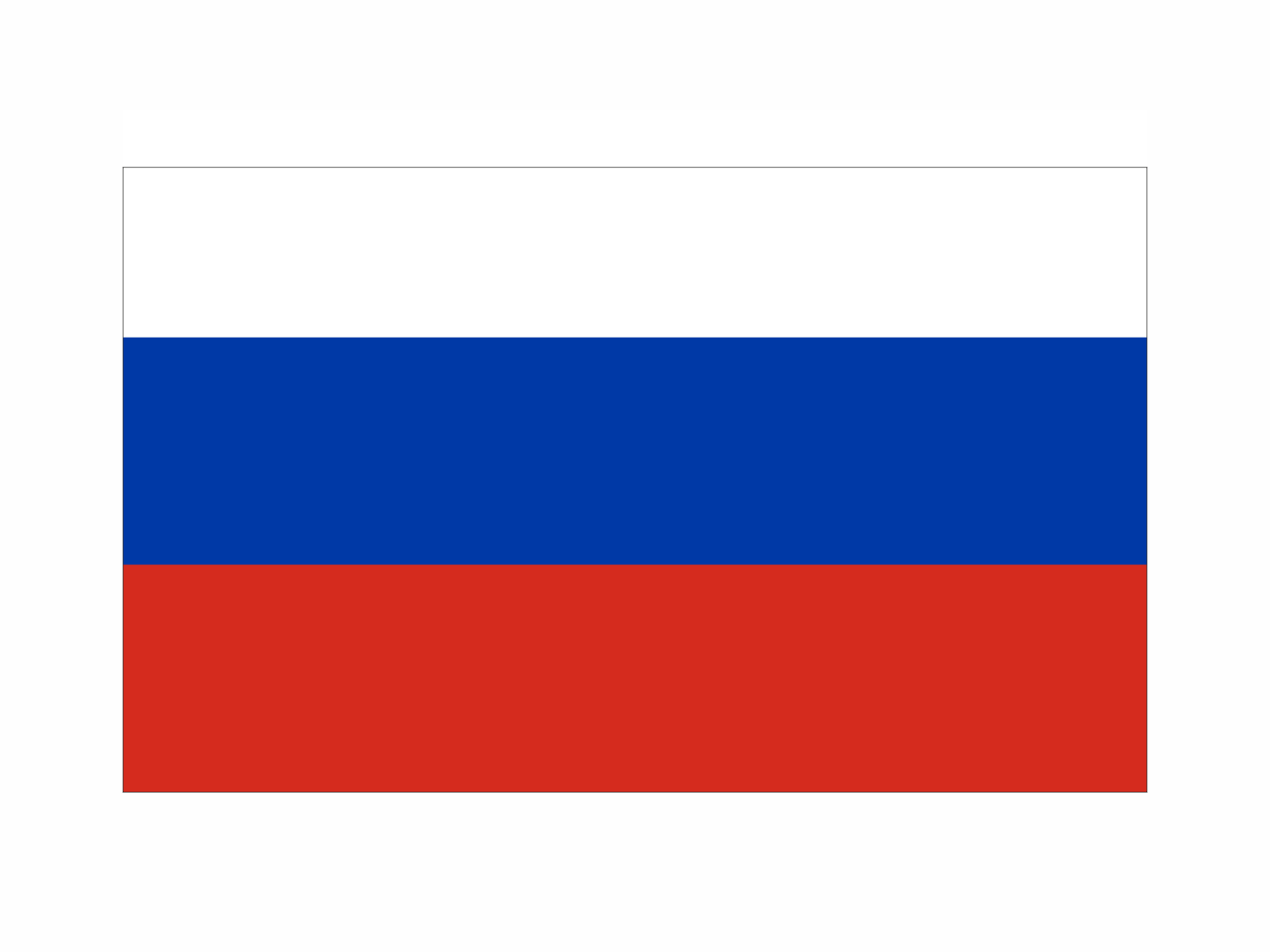Флаг россии на белом фоне
