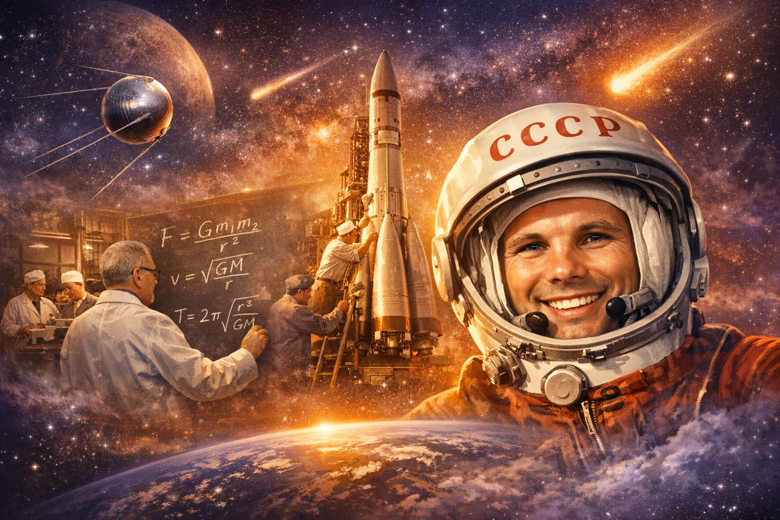 С Днем космонавтики! Интерактивный проект в честь 65-летия первого полета человека в космос 
