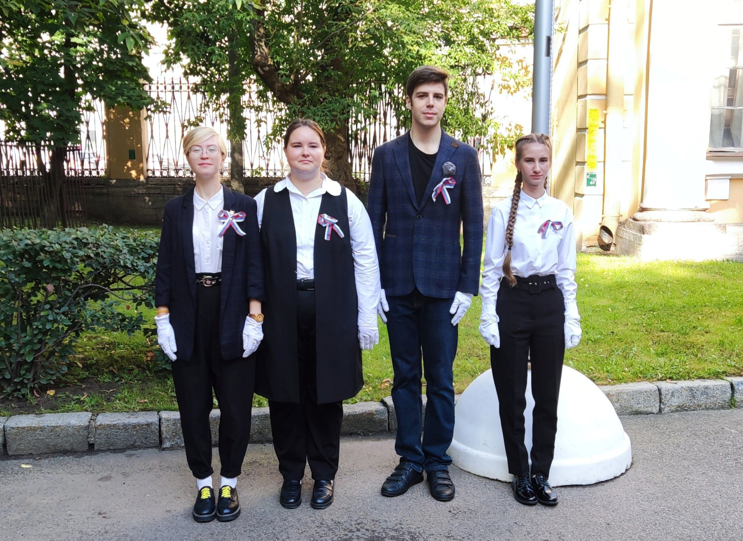 Студентка ИИСН приняла участие в первой в этом учебном году Торжественной церемонии поднятия флага