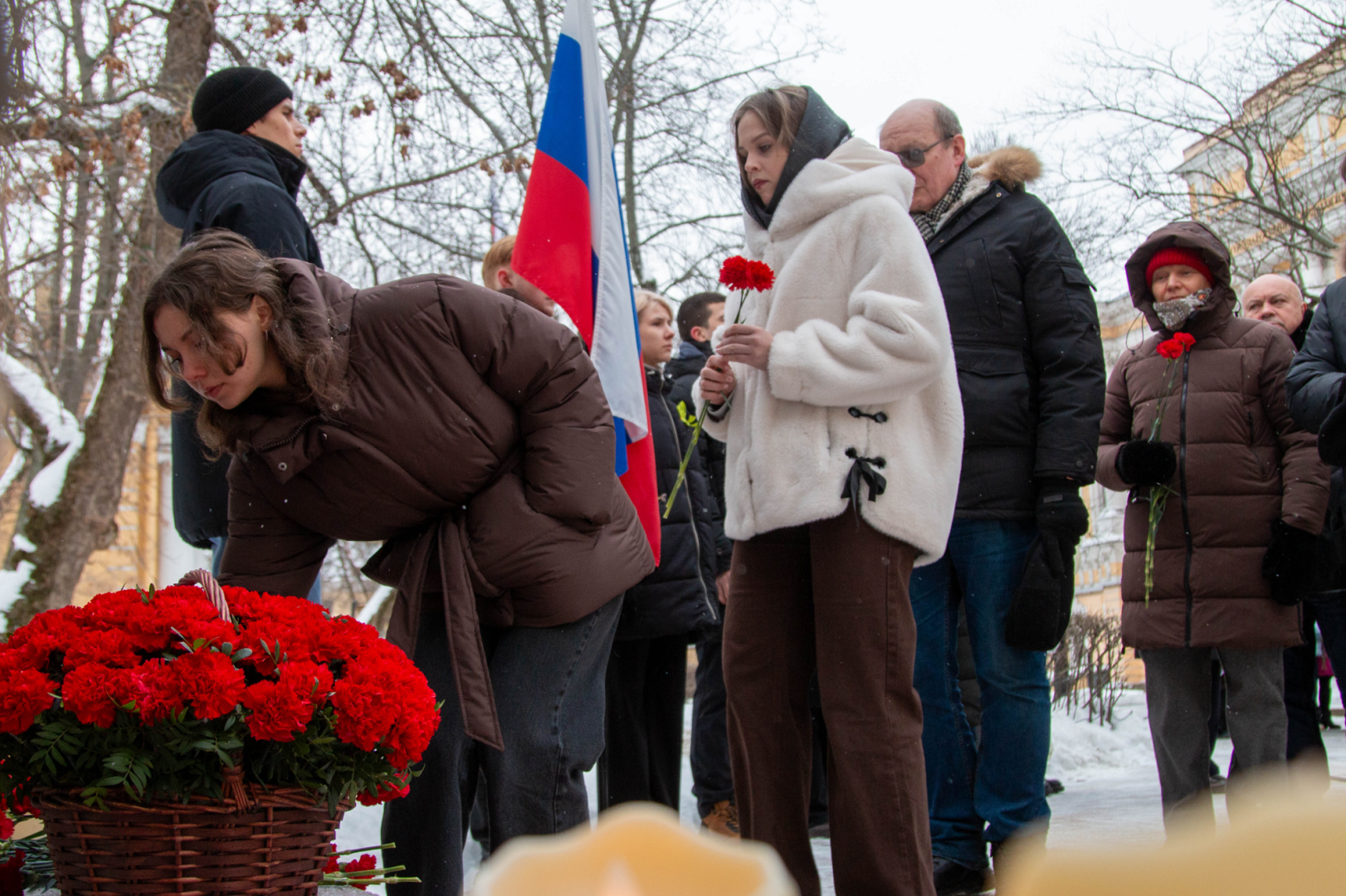 Герценовцы возложили цветы в память о жителях и защитниках Ленинграда
