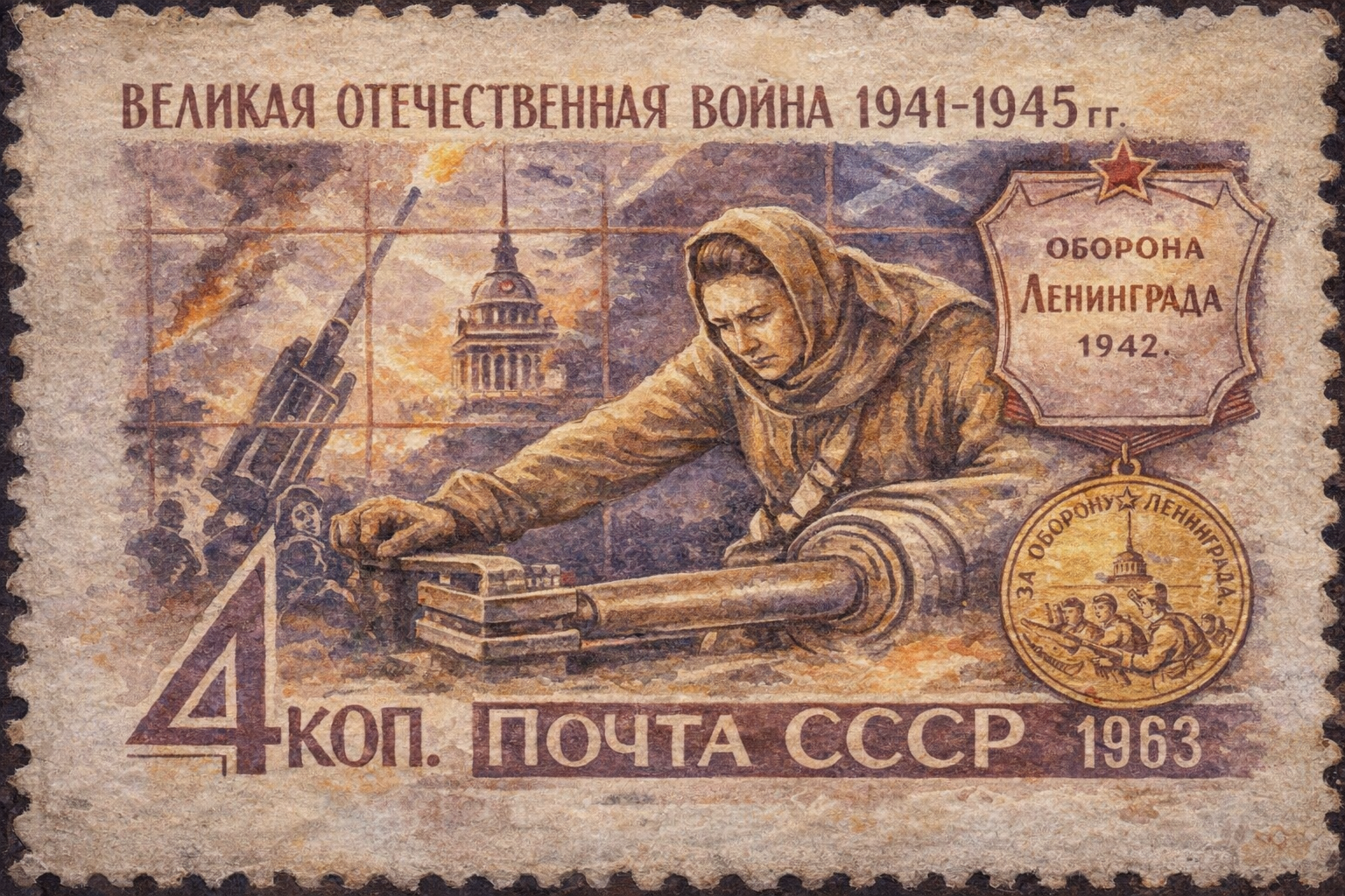 Анонс. Лекция «Открытки и марки блокадного Ленинграда»