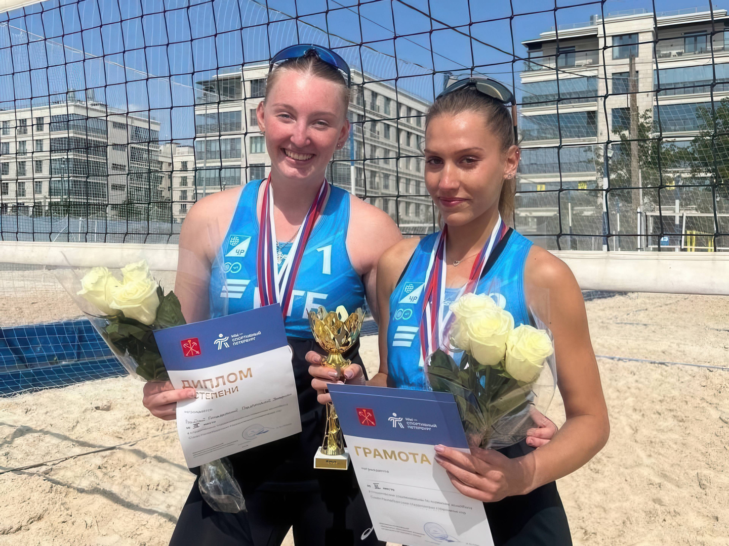 Герценовские спортсменки завоевали бронзу на чемпионате вузов Санкт-Петербурга по пляжному волейболу