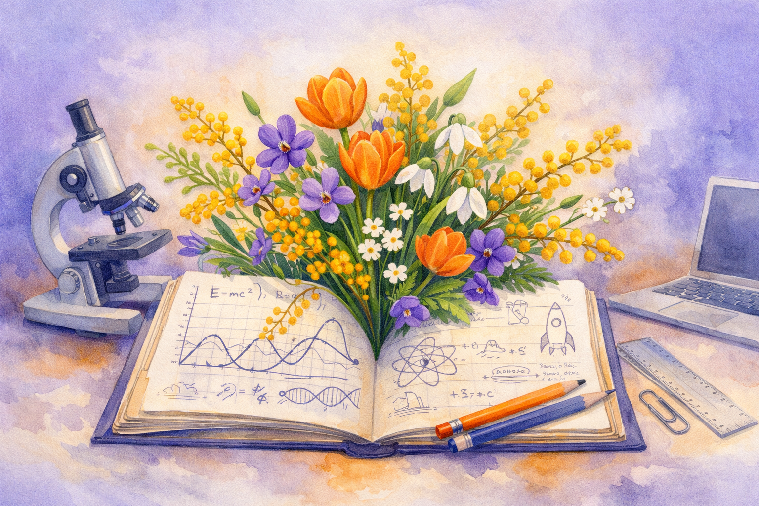 Поздравление с Международным женским днём