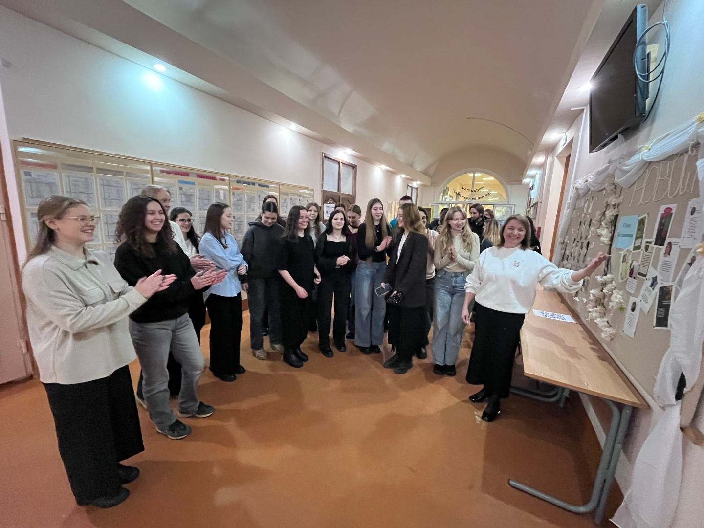 2 марта на факультете математики состоялось открытие стены Наставников