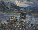 Дмитриевский В.К. На новые позиции. 1991 г. х.м.140x180 см.jpg